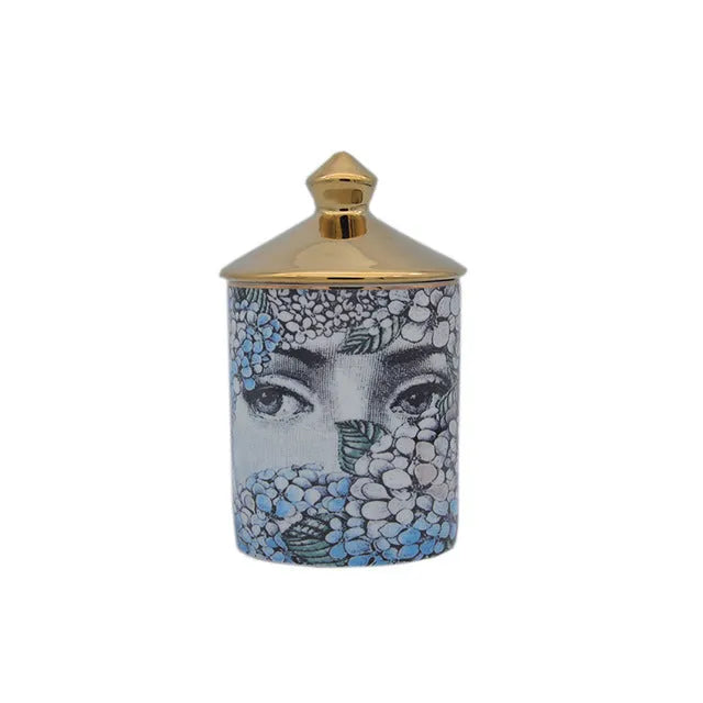 Face Candle Mug Holder Can Cotton Swab Storage - Bellarte Enchanté Face Candle Mug Holder Can Cotton Swab Storage